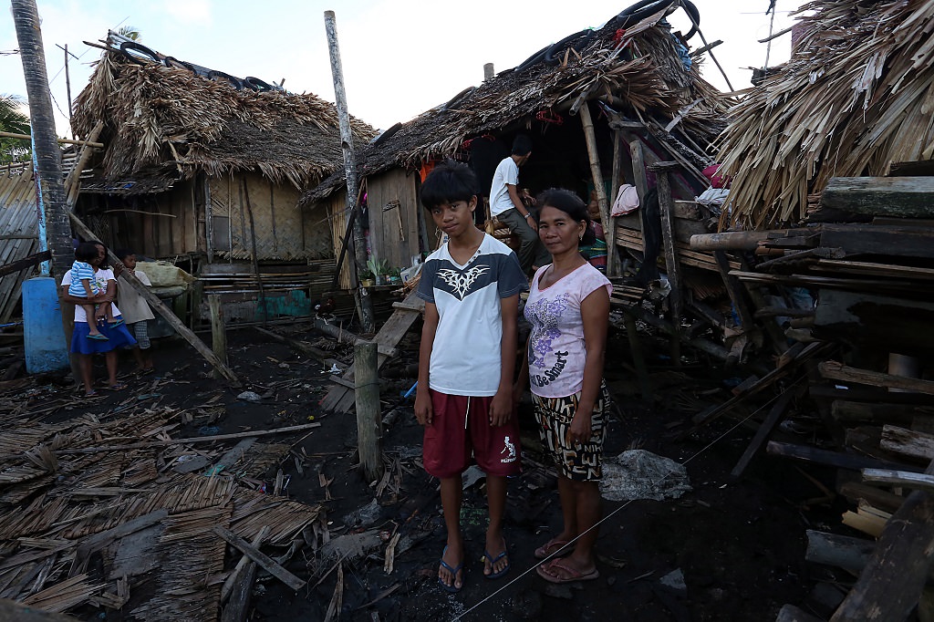 Typhoon Melor homes destroyed