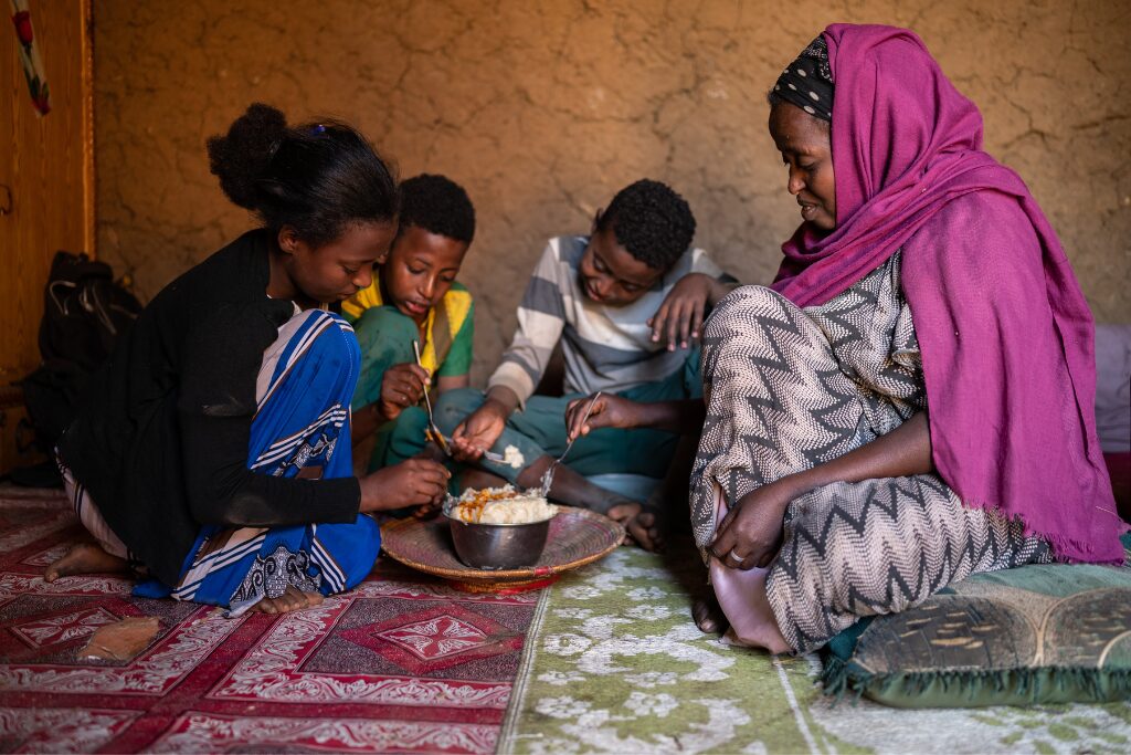 Samiya's family received ongoing food support thanks to tax relief donations